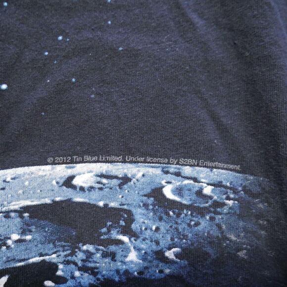 Liquid Blue Pink Floyd T-Shirt 2012 Dark Side of The Moon Black Shirt - Picture 4 of 7